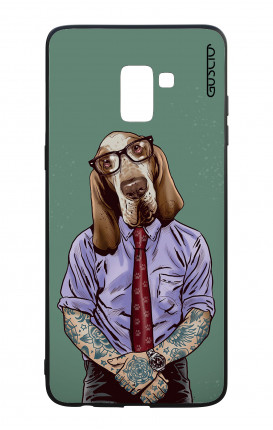 Cover Bicomponente Samsung Galaxy A8 (A5 2018) - Bracco italiano tatuato