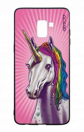 Samsung A8 2018 WHT Two-Component Cover - Magic Unicorn