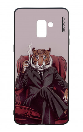 Samsung A8 2018 WHT Two-Component Cover - Elegant Tiger