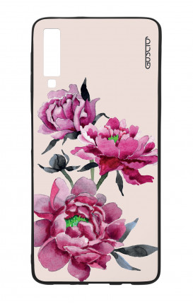 Cover Bicomponente Samsung A70  - Peonie rosa