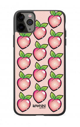 Apple iPh11 PRO MAX WHT Two-Component Cover - Peaches Pattern Kawaii