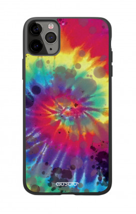 Apple iPh11 PRO MAX WHT Two-Component Cover - Rainbow TyeDye 