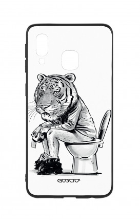 Samsung A40 WHT Two-Component Cover - Tiger on WC