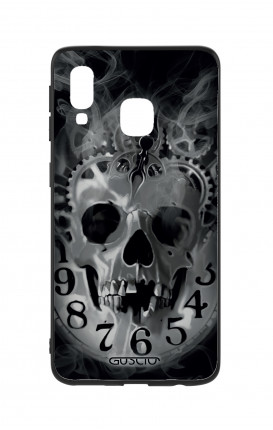 Samsung A40 WHT Two-Component Cover - Skull & Clock