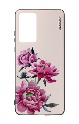 Huawei P40 WHT Two-Component Cover - Pink Peonias