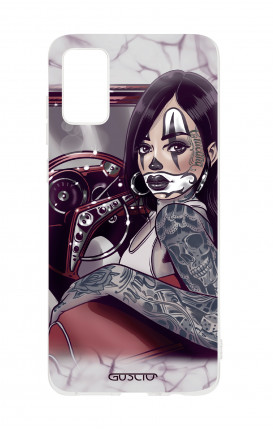 Cover TPU Samsung Galaxy A41 - Pin Up Chicana in auto