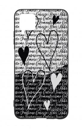 Huawei P40 Lite WHT Two-Component Cover - Black & White Writings