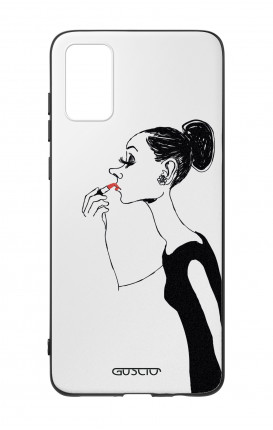 Cover Bicomponente Samsung A41 - Miss con rossetto