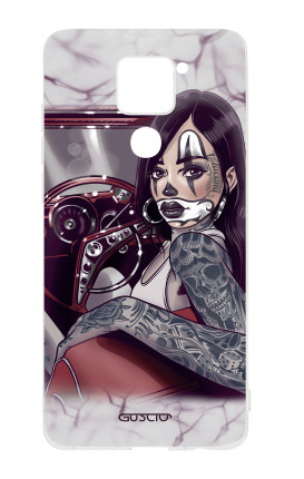 Cover TPU Xiaomi Redmi Note 9/Redmi 10X 4G - Pin Up Chicana in auto