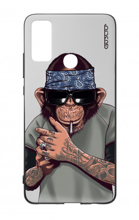 Cover Bicomponente Huawei P Smart 2020 - Scimpanze con bandana