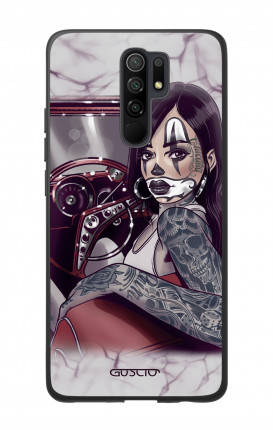 Cover Bicomponente Xiaomi Redmi 9 - Pin Up Chicana in auto