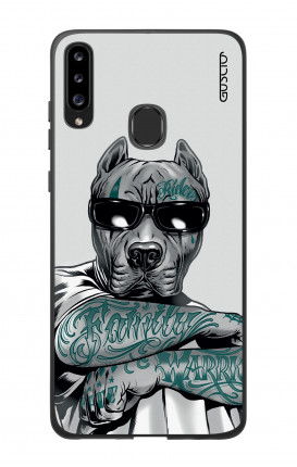 Cover Bicomponente Samsung A20s - Pitbull tatuato