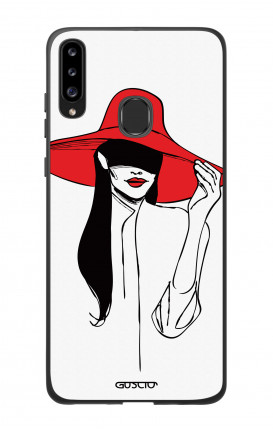 Cover Bicomponente Samsung A20s - Cappello rosso