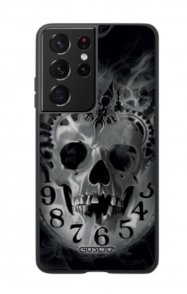 Cover Bicomponente Samsung S21 Ultra - Teschio e orologio