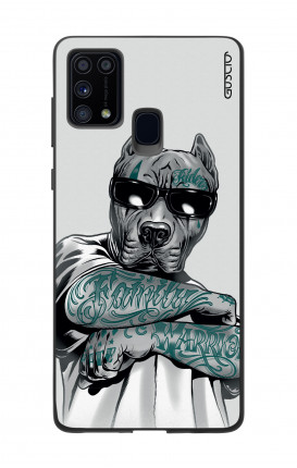 Cover Bicomponente Samsung M31 - Pitbull tatuato