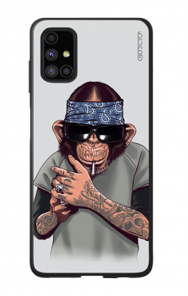 Cover Bicomponente Samsung M51 - Scimpanze con bandana