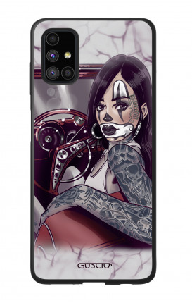 Cover Bicomponente Samsung M51 - Pin Up Chicana in auto