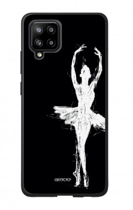 Cover Bicomponente Samsung A42 - Ballerina su nero