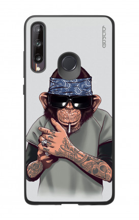 Cover Bicomponente Huawei P40 Lite E - Scimpanze con bandana