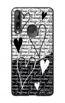 Cover Huawei P40 Lite E - Black & White Writings