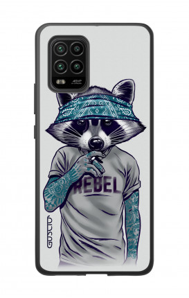 Xiaomi MI 10 LITE 5G Two-Component Cover - Raccoon with bandana