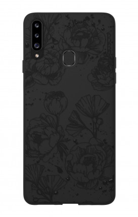 Rubber Case Samsung A20s - Peonias