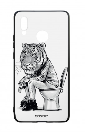 Cover Bicomponente Huawei P20Lite - Tigre al cesso