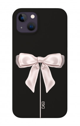 Soft Touch Case Apple iPhone 14 Plus - Satin White Ribbon