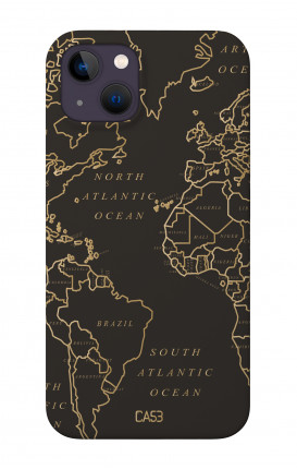 Soft Touch Case Apple iPhone 14 Plus - Planisphere Black