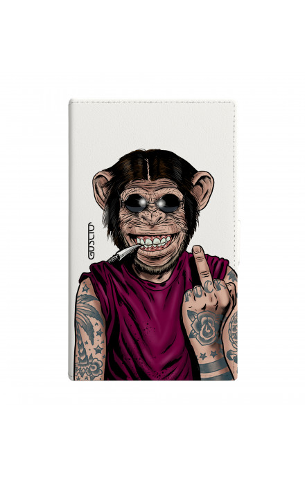 Cover Universal Casebook size3 - Scimmia è sempre felice bianco