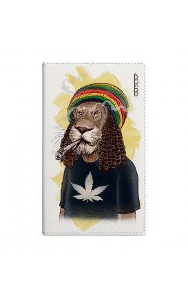 Cover Universal Casebook size2 - Leone Rasta su bianco