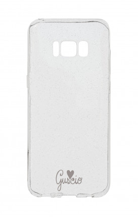 Cover Glitter Soft Samsung S8 - Guscio con Amore
