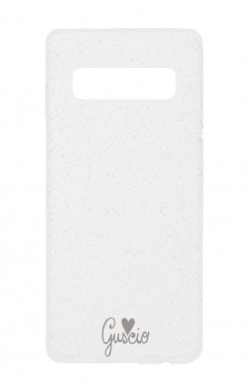 Cover Glitter Soft Samsung S10e - Guscio con Amore