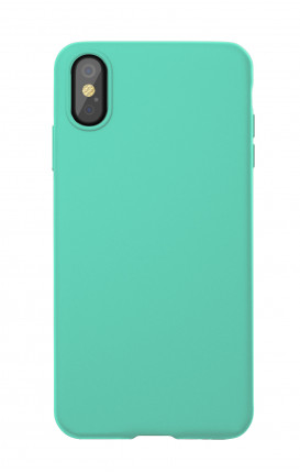 Rubber case iPhone X/XS Aquamarine - Neutro