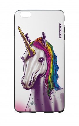 Cover Bicomponente Apple iPhone 6 Plus - Unicorno bianco