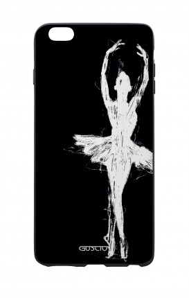 Cover Bicomponente Apple iPhone 6 Plus - Ballerina su nero