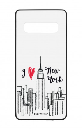 Samsung S10Plus WHT Two-Component Cover - I love NY