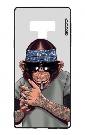 Samsung Note 9 WHT Two-Component Cover - Chimp with bandana
