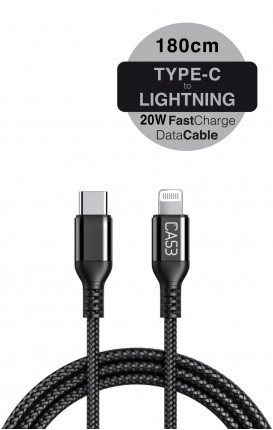 Data Cable Type-C/Lightning 20W Fast Charge - Neutro