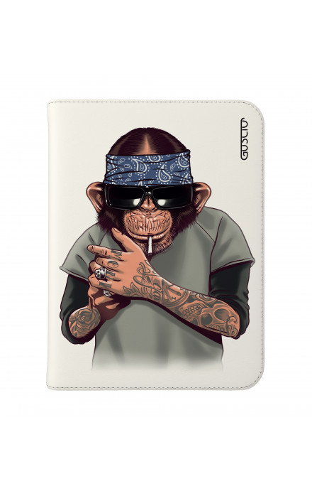 Cover Universal Tablet Case per 7/8" display - Scimpanze con bandana
