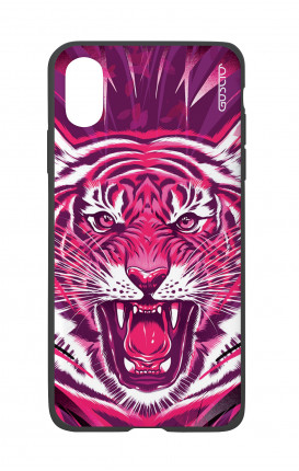 Apple iPhone X White Two-Component Cover - Aesthetic Pink Tiger