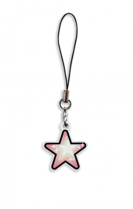 Charms PVC (2/3cm pendant) - Star Pink