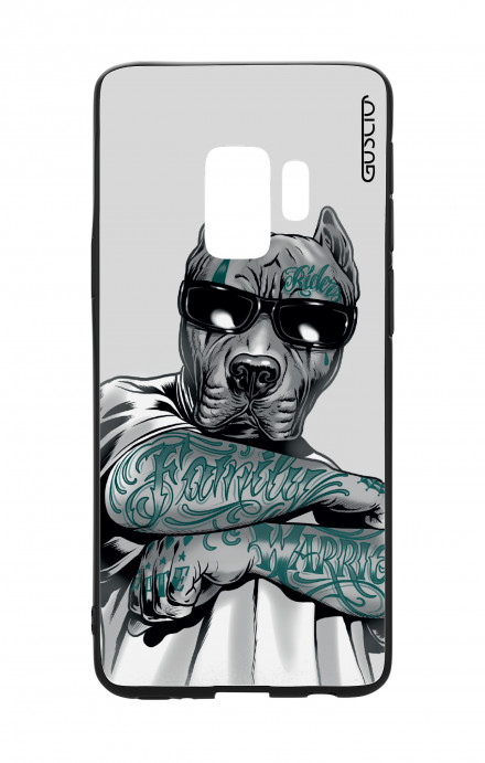 Cover Bicomponente Samsung S9Plus  - Pitbull tatuato