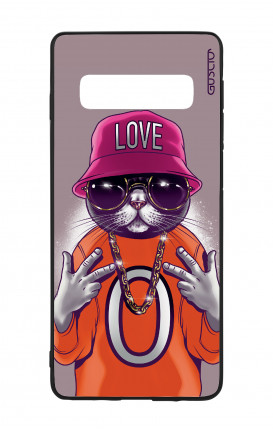 Cover Bicomponente Samsung S10 - Gatto LOVE