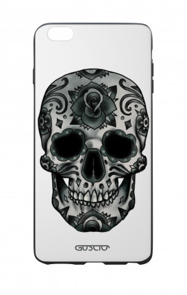 Cover Bicomponente Apple iPhone 6 Plus - Teschio calavera scuro