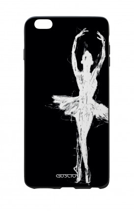 Cover Bicomponente Apple iPhone 6/6s - Ballerina su nero