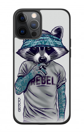 Apple iPhone 12 6.7" Two-Component Cover - Raccoon with bandana