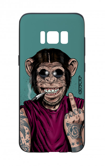 Cover Bicomponente Samsung S8 - Scimmia felice