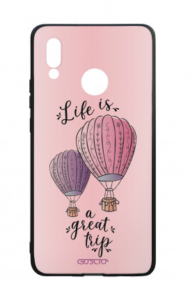 Huawei P20Lite WHT Two-Component Cover - Life is a Great Trip