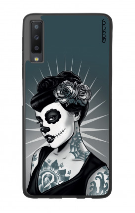 Samsung A7 2018 WHT Two-Component Cover - Calavera Grey Shades